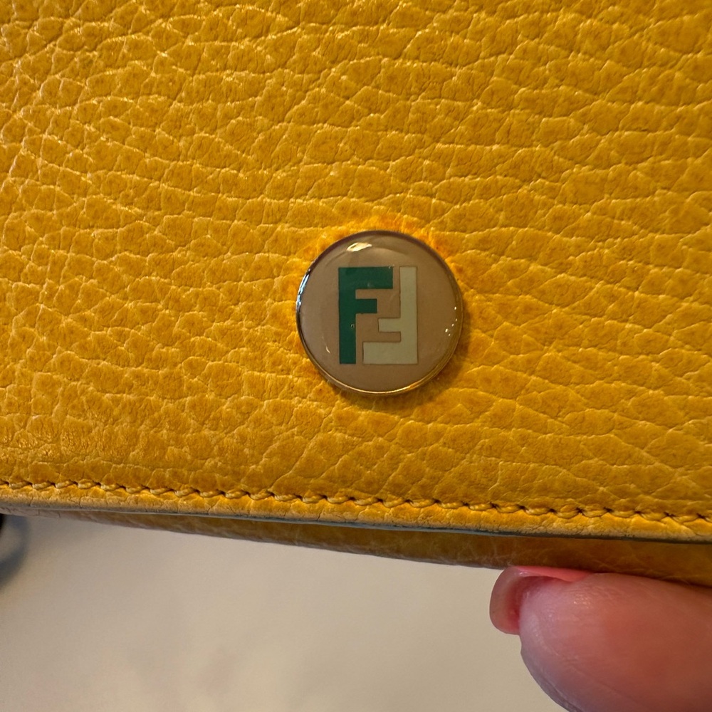 Fendi Mustard Leather Accessory - Picture 2 of 9